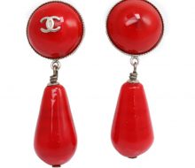 CHANEL Coco mark swing earring