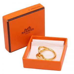 Hermes Cherne Dunkle scarf ring