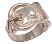 Hermes silver dianne belt ring