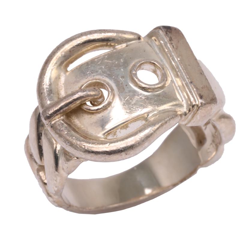 Hermes silver dianne belt ring