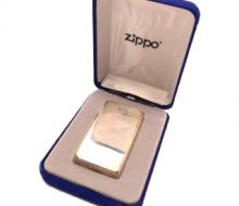 Zippo oil lighter with sterling silver sterling silver box