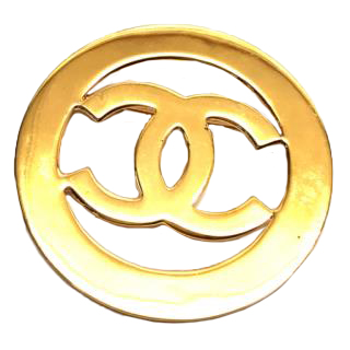 Chanel Cocomark Gold Brooch