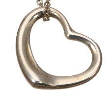 Tiffany SV925 open heart necklace