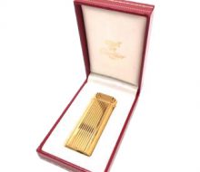 Cartier gas lighter gold with case