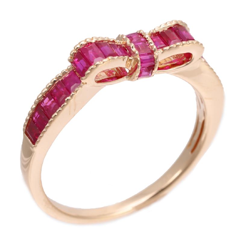 Design ring with K18 ruby
