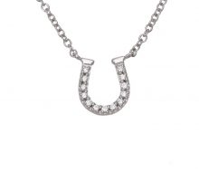Tiffany Horseshoe Diamond Necklace K18WG