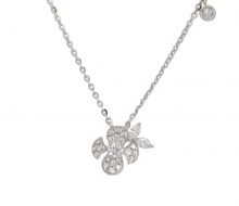 Design necklace PT950 with diamond