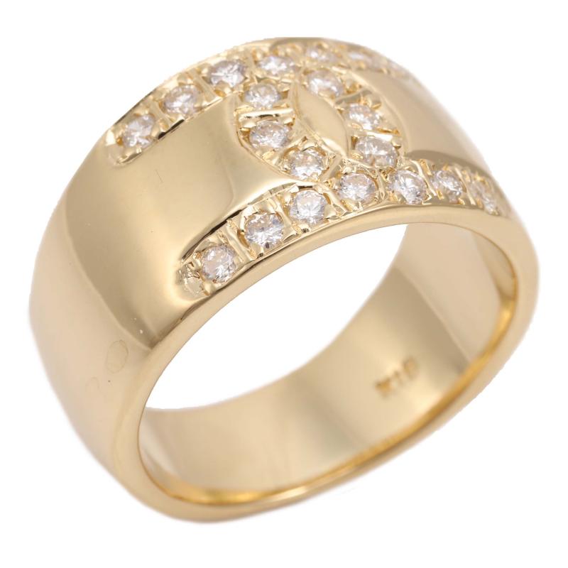 Design ring with K18 diamond