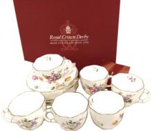 Royal Crown Derby positive cup & saucer set