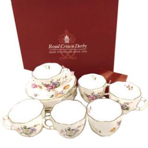 Royal Crown Derby positive cup & saucer set