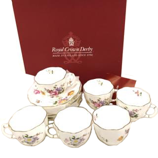 Royal Crown Derby positive cup & saucer set