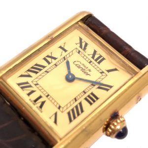 Cartier Must Tank Vermeil Quartz Wrist Watch