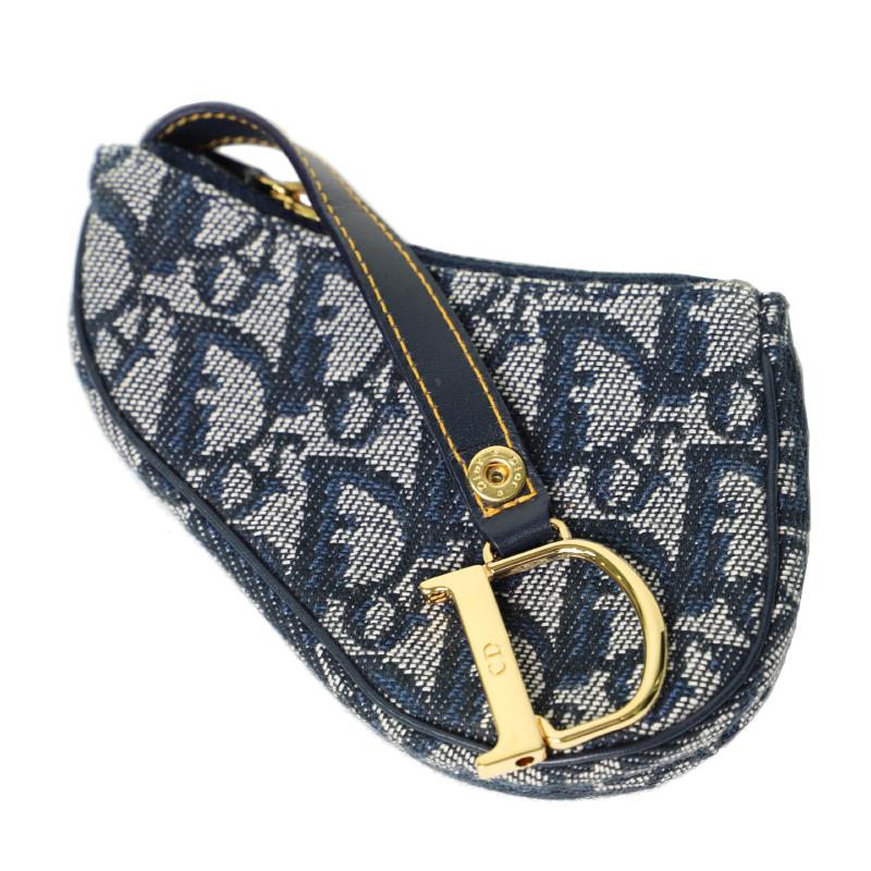 Christian Dior logogram saddle mini pouch
