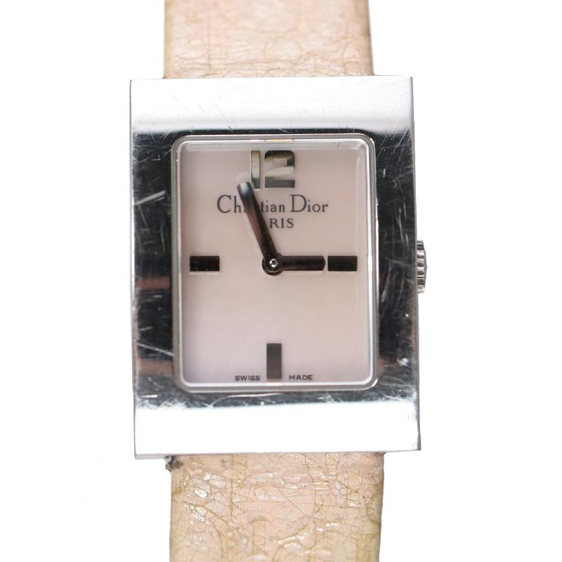 Christian Dior Ladies Leather Belt Quartz