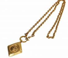 Chanel plate necklace