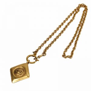 Chanel plate necklace