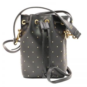 Fendi Mon Tresor 2WAY Drawstring Leather Studded Shoulder