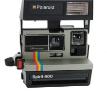 Polaroid strobe built-in Polaroid camera