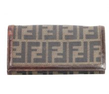 Fendi Zucca two-fold wallet