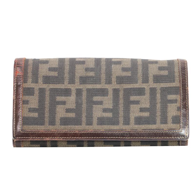 Fendi Zucca two-fold wallet