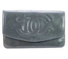 Chanel Coco Mark Lambskin Bi-Fold Wallet