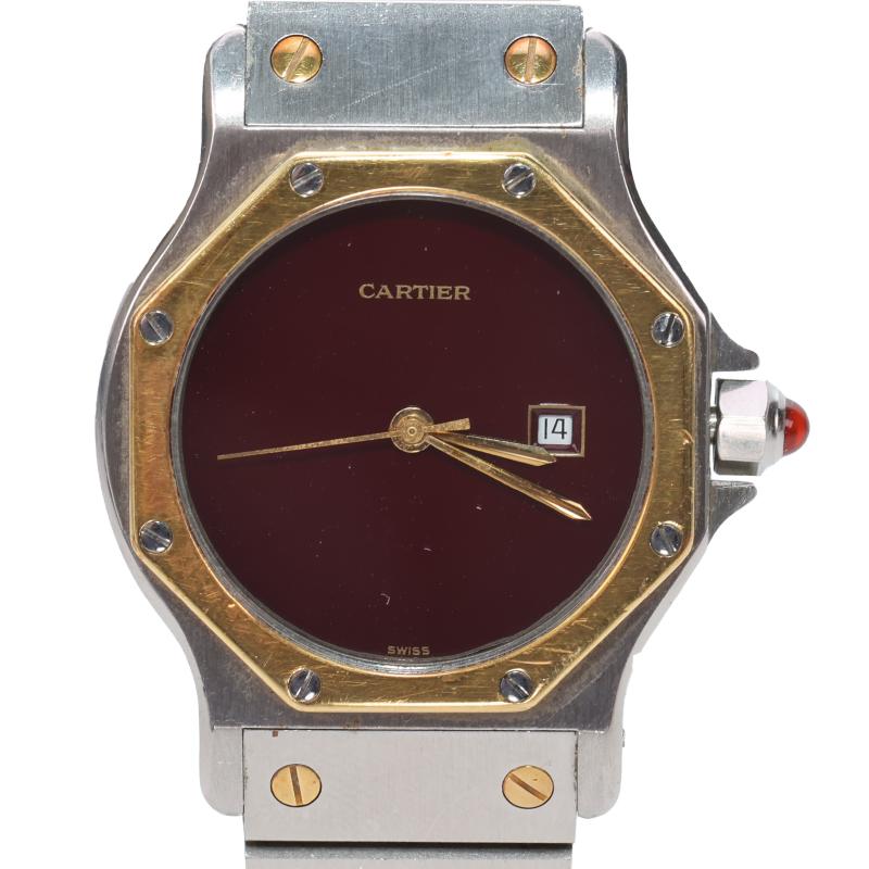 カルティエ　サントスオクタゴン　メンズ自動巻時計